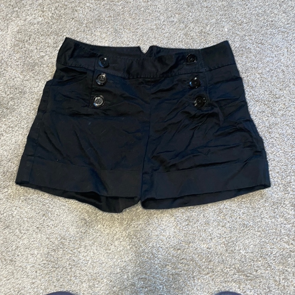 Express Design Studio Black Button Shorts - image 1